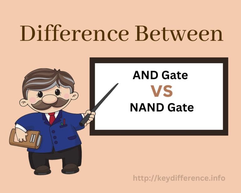 Difference Between AND Gate and NAND Gate Key Difference Info