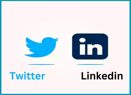 Twitter and LinkedIn